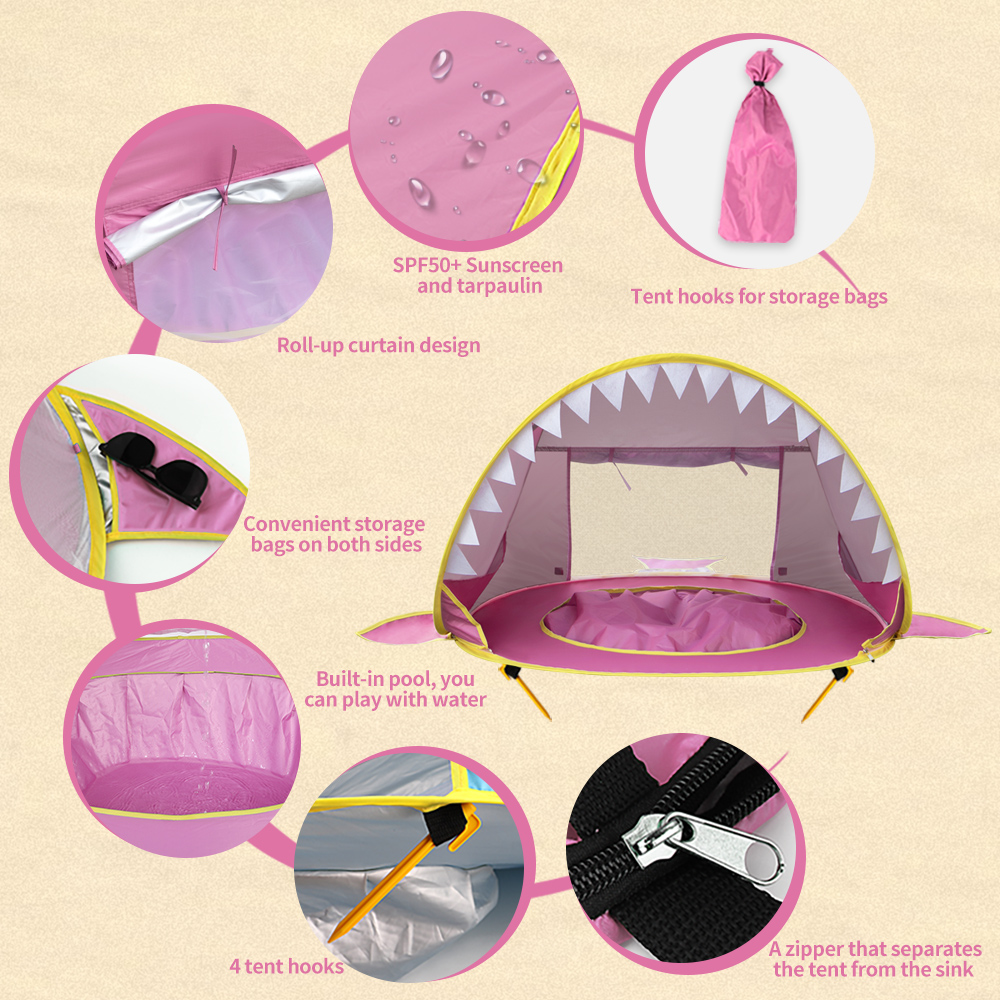 Kids Baby Pop Up Beach Tent wi - Sun Sail Shade recension och pris