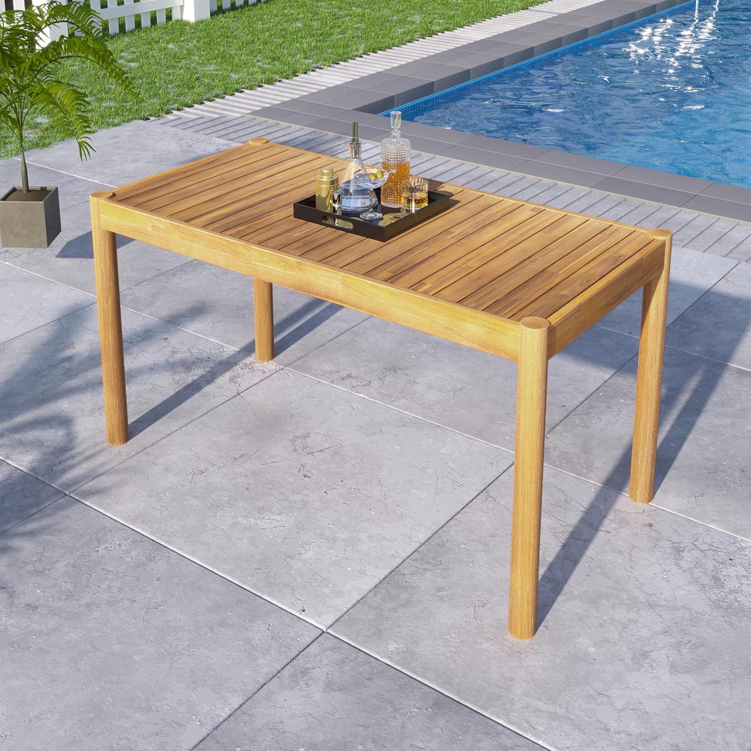 Solid Acacia Wood Outdoor Dini - Outdoor Furniture Easy To Clean recension och pris
