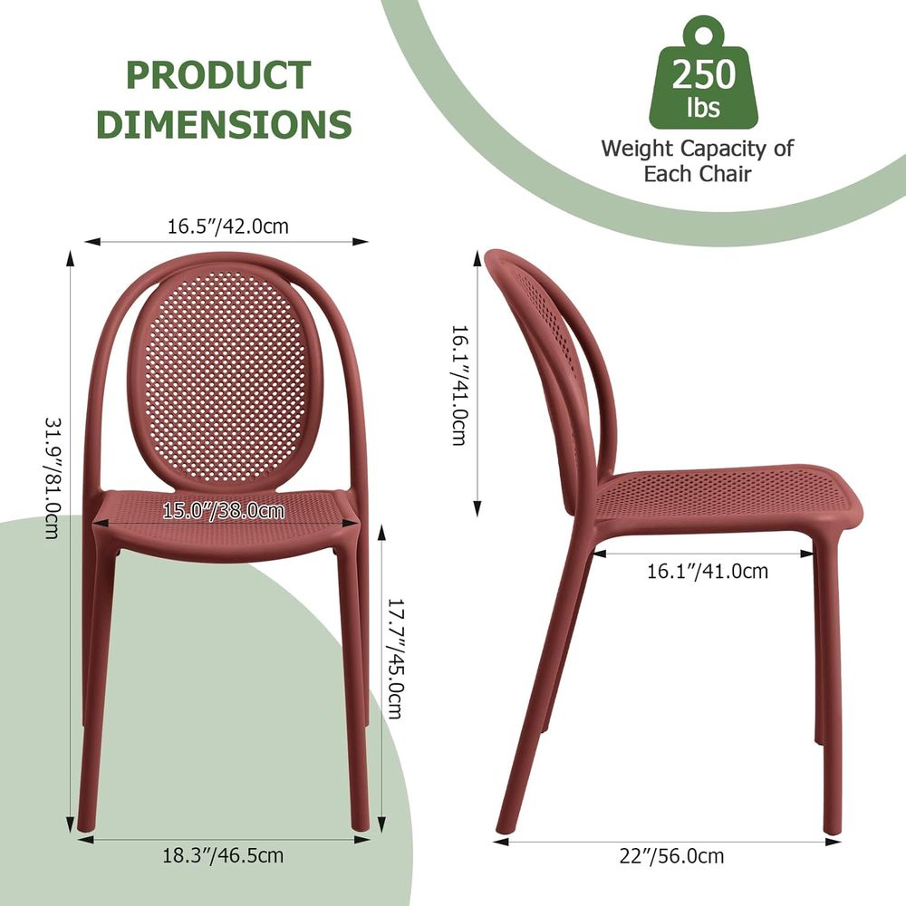 Weather-Resistant Stackable Di - Outdoor Furniture Easy To Clean recension och pris