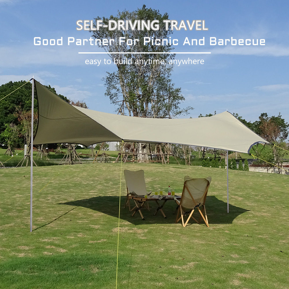 Octagon 5.1x5.1m Large Tarp Wa - Sun Sail Shade recension och pris