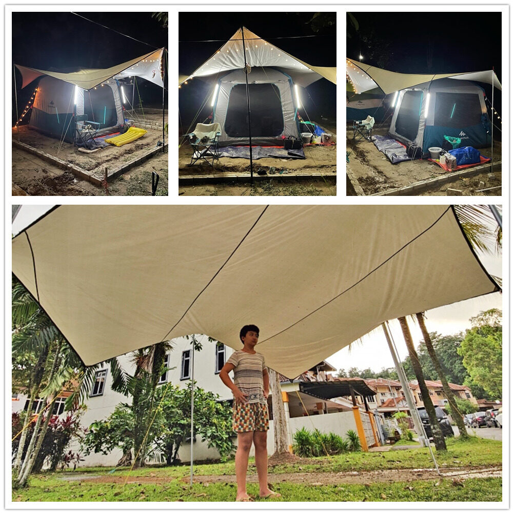Octagon 5.1x5.1m Large Tarp Wa - Sun Sail Shade recension och pris