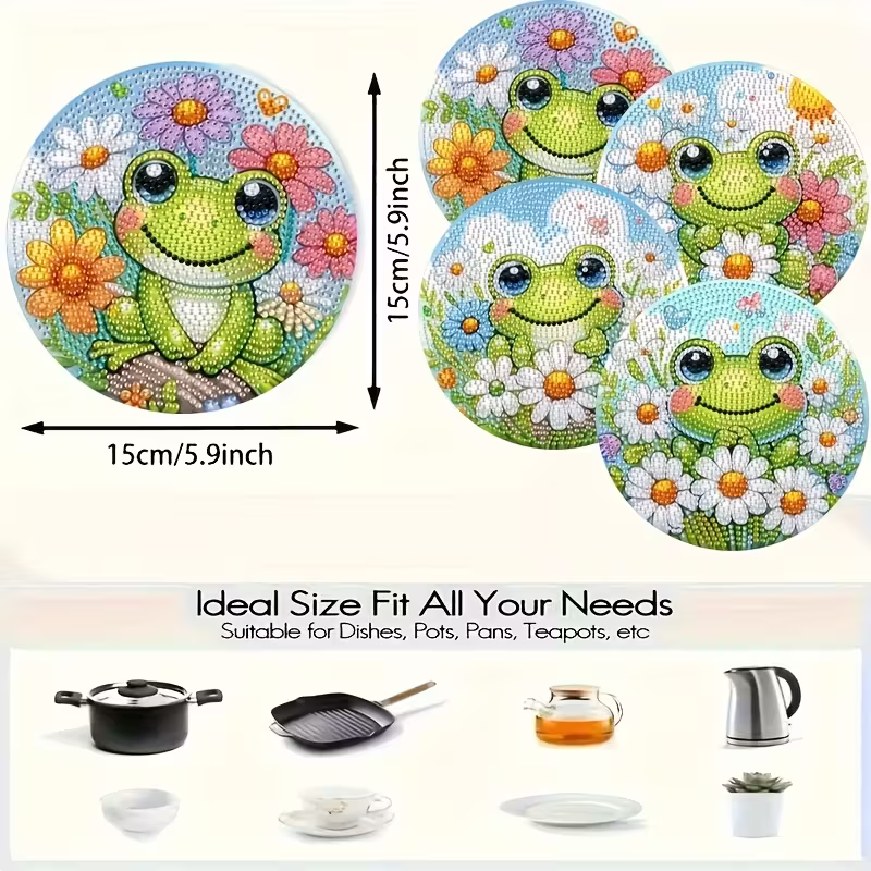 4-Piece Frog Patterned Wooden  - Outdoor Furniture Wooden recension och pris