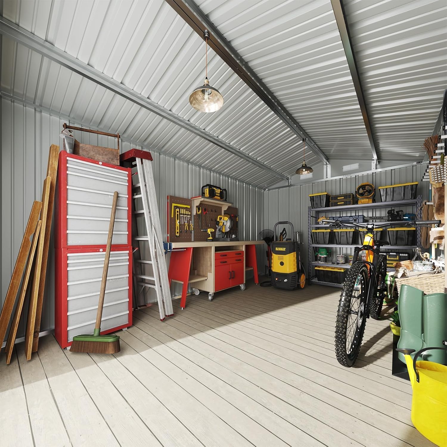 12 x 10FT Outdoor Storage Shed - Outdoor Furniture Metal recension och pris
