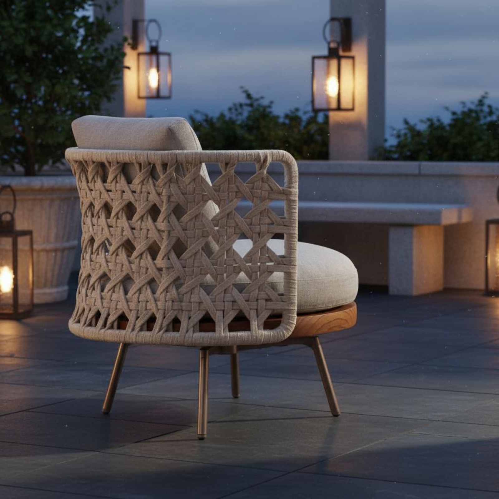 3 Pieces Teak Armchair Nordic  - Outdoor Furniture One Piece recension och pris