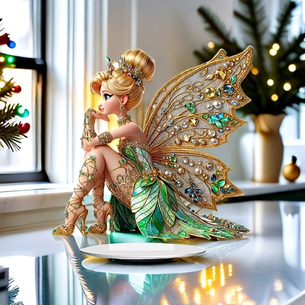 Mini Table Flower Fairy Statue - Outdoor Furniture Material recension och pris