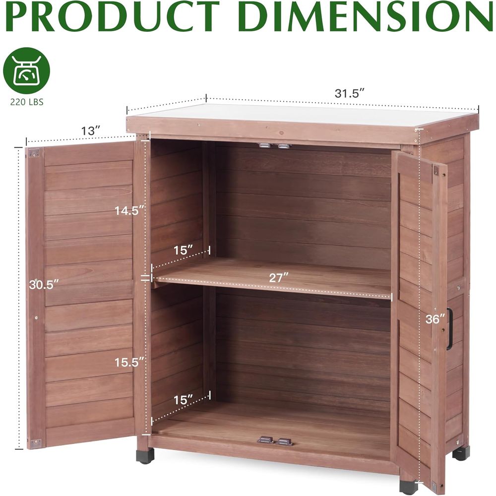 Outdoor Storage Cabinet & Pott - Outdoor Furniture Wooden recension och pris