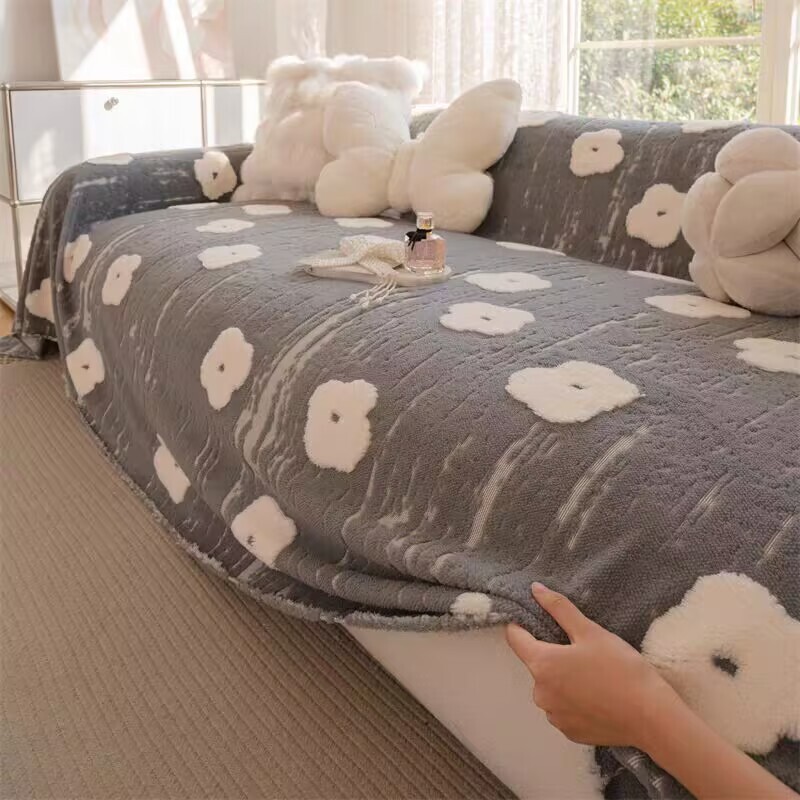 Microfleece Flower Sofa Throw  - Outdoor Furniture One Piece recension och pris