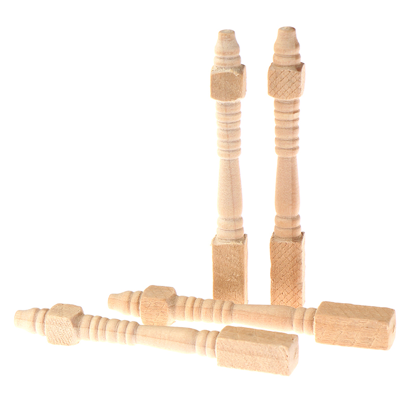 4Pcs 1:12 Dollhouse Miniature  - Outdoor Furniture Wooden recension och pris