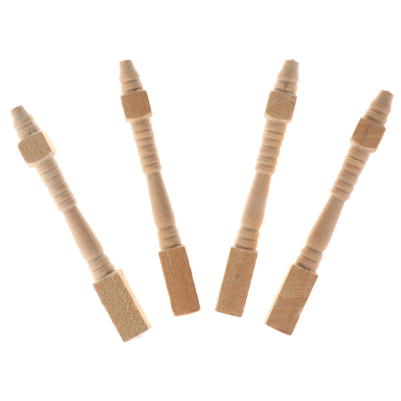 4Pcs 1:12 Dollhouse Miniature  - Outdoor Furniture Wooden recension och pris