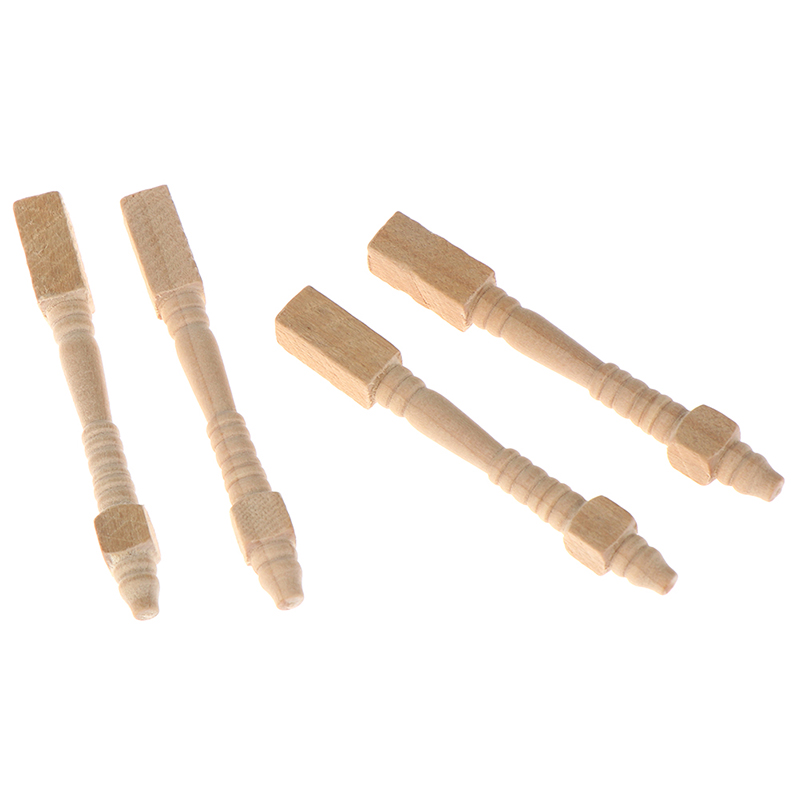 4Pcs 1:12 Dollhouse Miniature  - Outdoor Furniture Wooden recension och pris